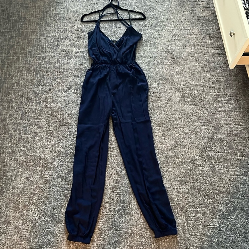 Lulu’s Small Navy Blue Jumpsuit